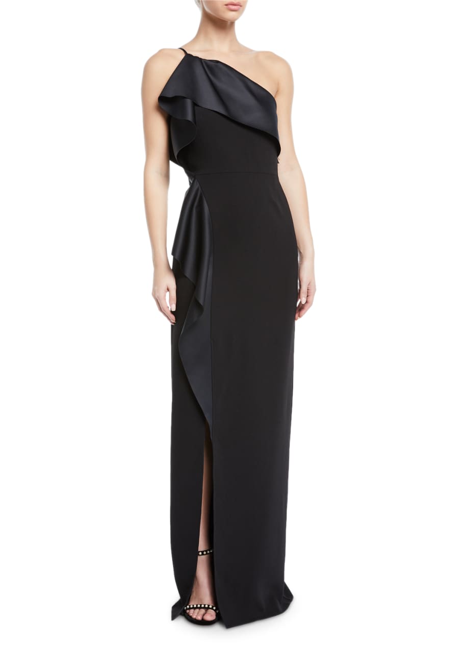 Halston draped dress top