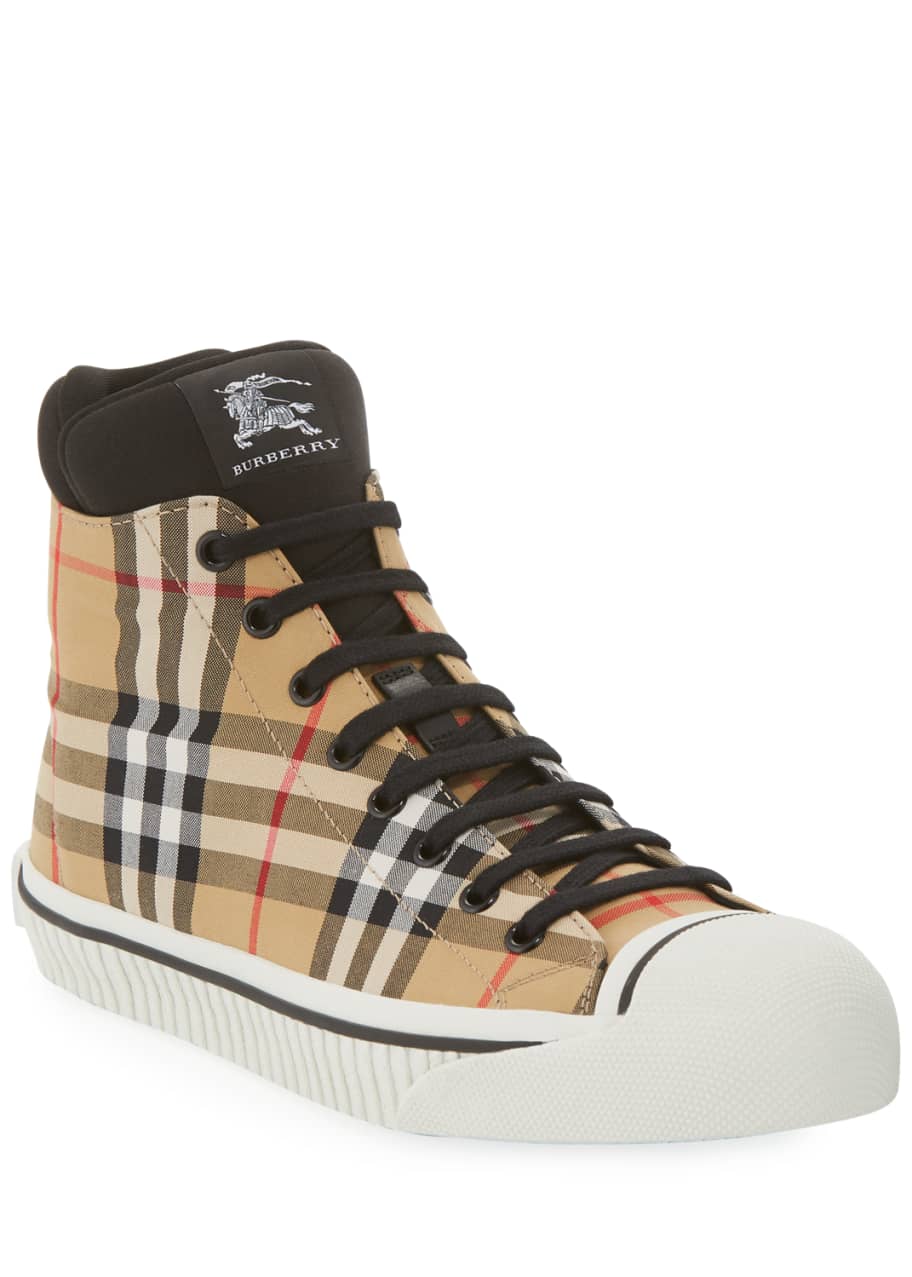 burberry mens high top shoes
