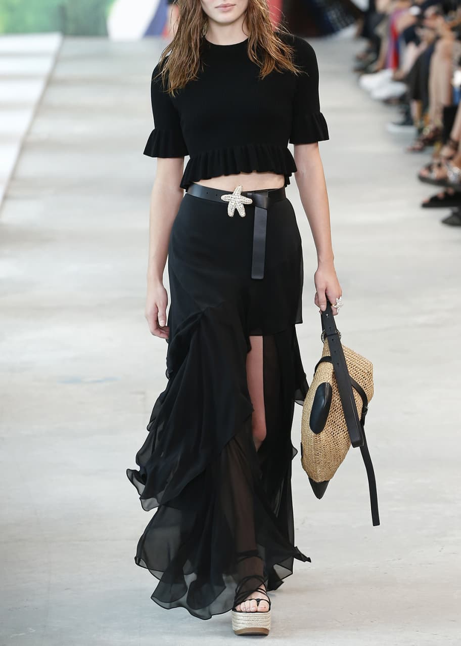 Michael kors ruffle bag hot sale