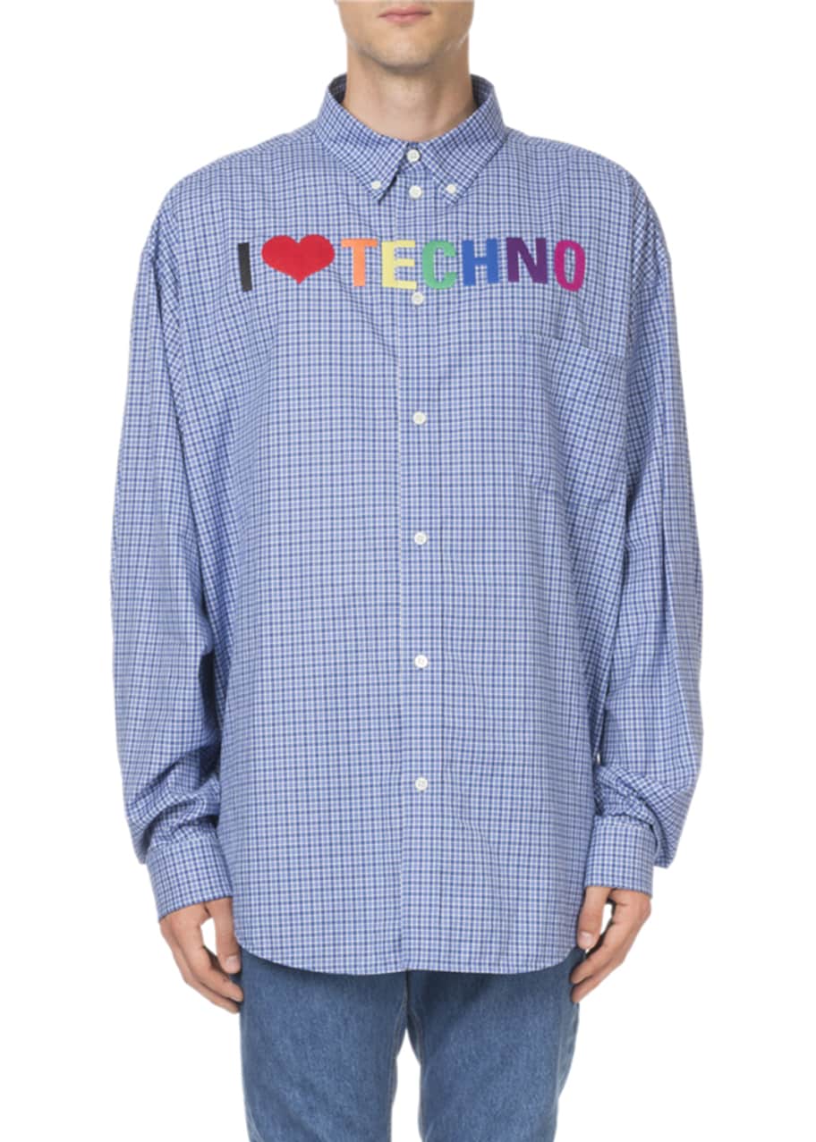 I love best sale techno balenciaga shirt