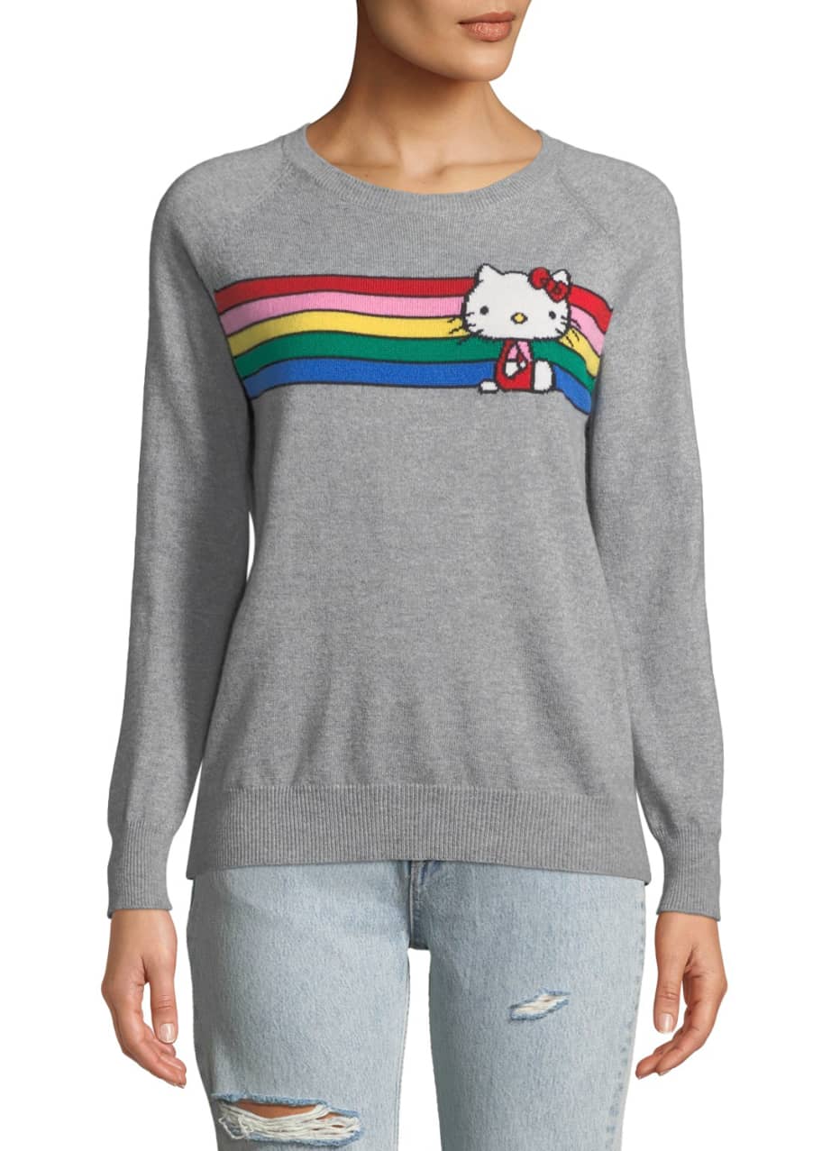 Striped shop hello sweater