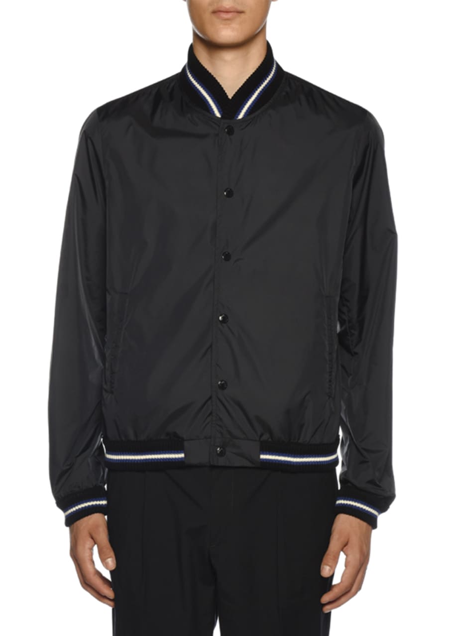 Men s Dubost Bomber Jacket with Varsity Stripes