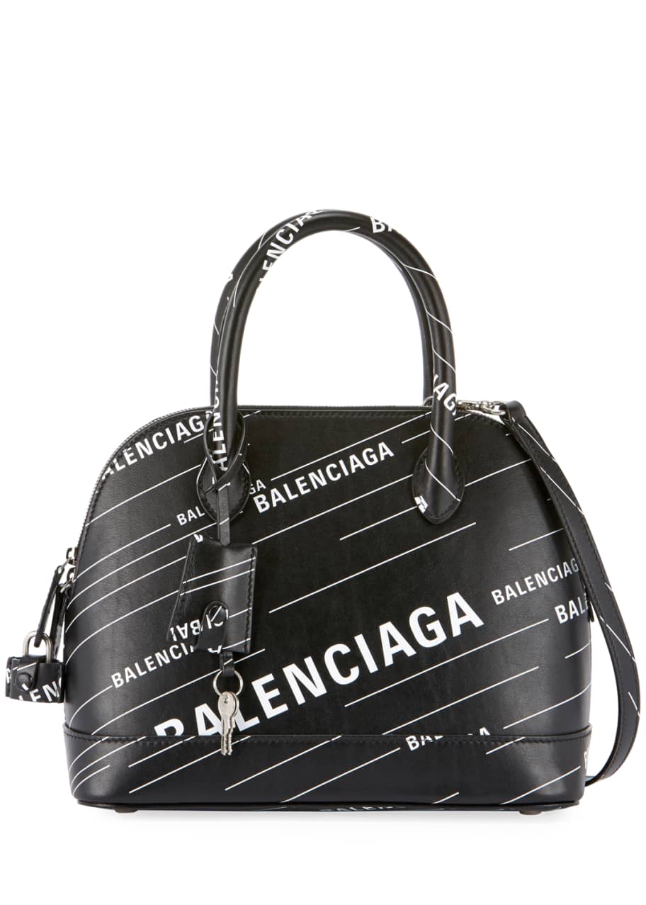Balenciaga Ville Small AJ Logo-Print Leather Top-Handle Bag - Bergdorf ...