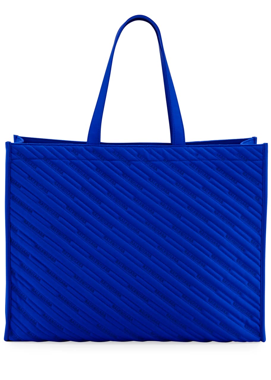 Balenciaga Men's Market Shopper Nylon Tote Bag - Bergdorf Goodman