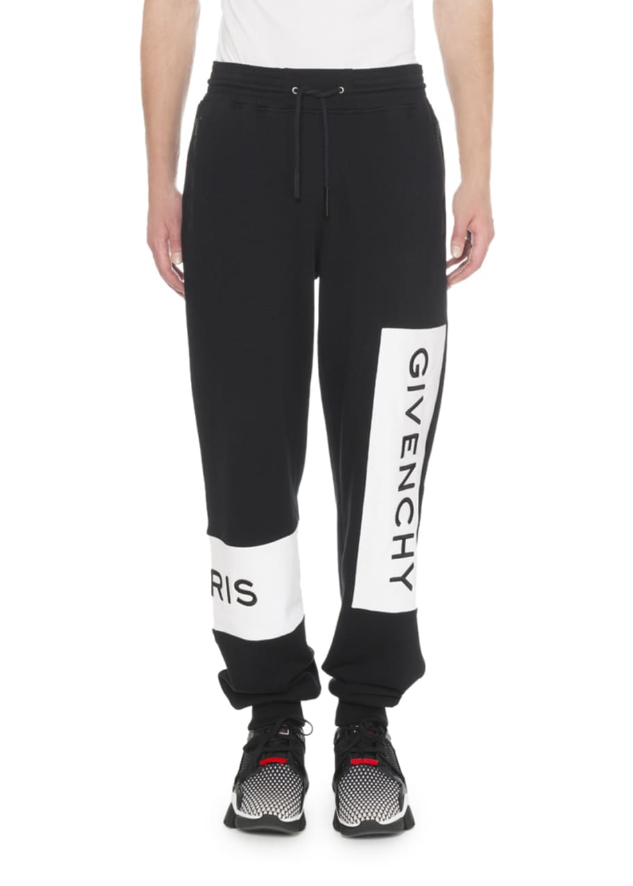 Givenchy Men's Jogging Pants With Embroidery - Bergdorf Goodman