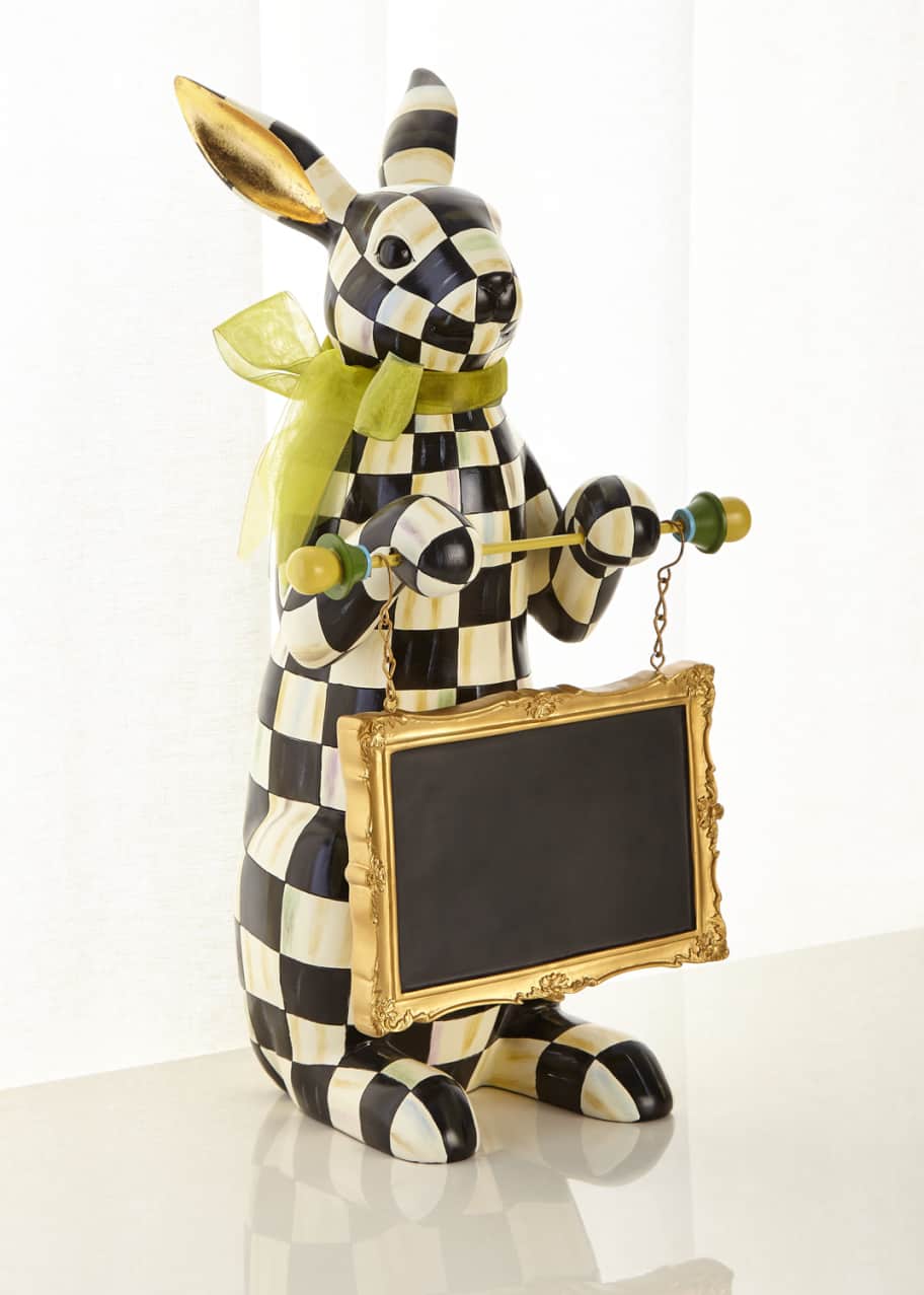 MacKenzieChilds Courtly Check Menu Rabbit Bergdorf Goodman