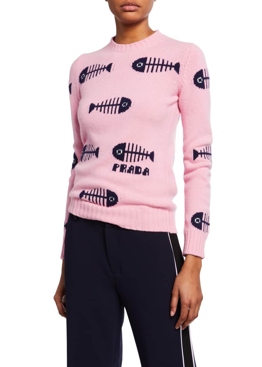 Prada pink sweater on sale