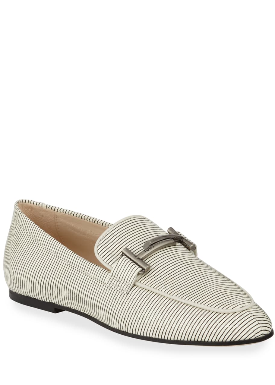 Tod's Printed Double T Loafers - Bergdorf Goodman