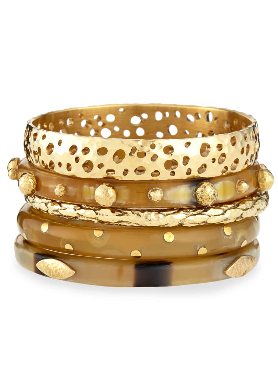 Bronze mix gold bangles discount