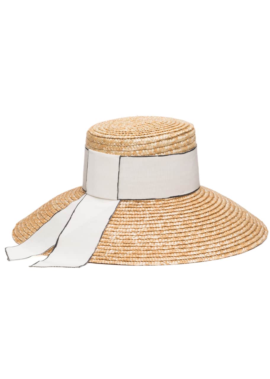 Eugenia Kim Annabelle Woven Straw Sun Hat w/ Grosgrain Band - Bergdorf ...