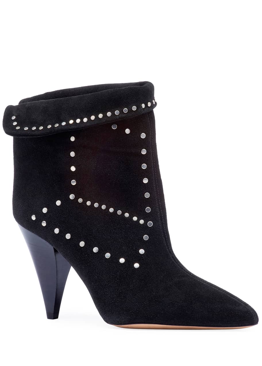 Image 1 of 1: Lisbo Studded Suede Booties