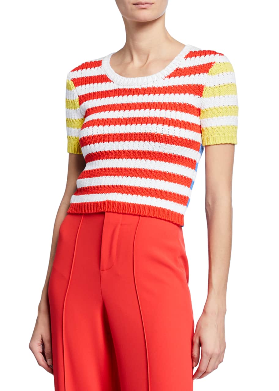 Alice and olivia striped sweater on sale