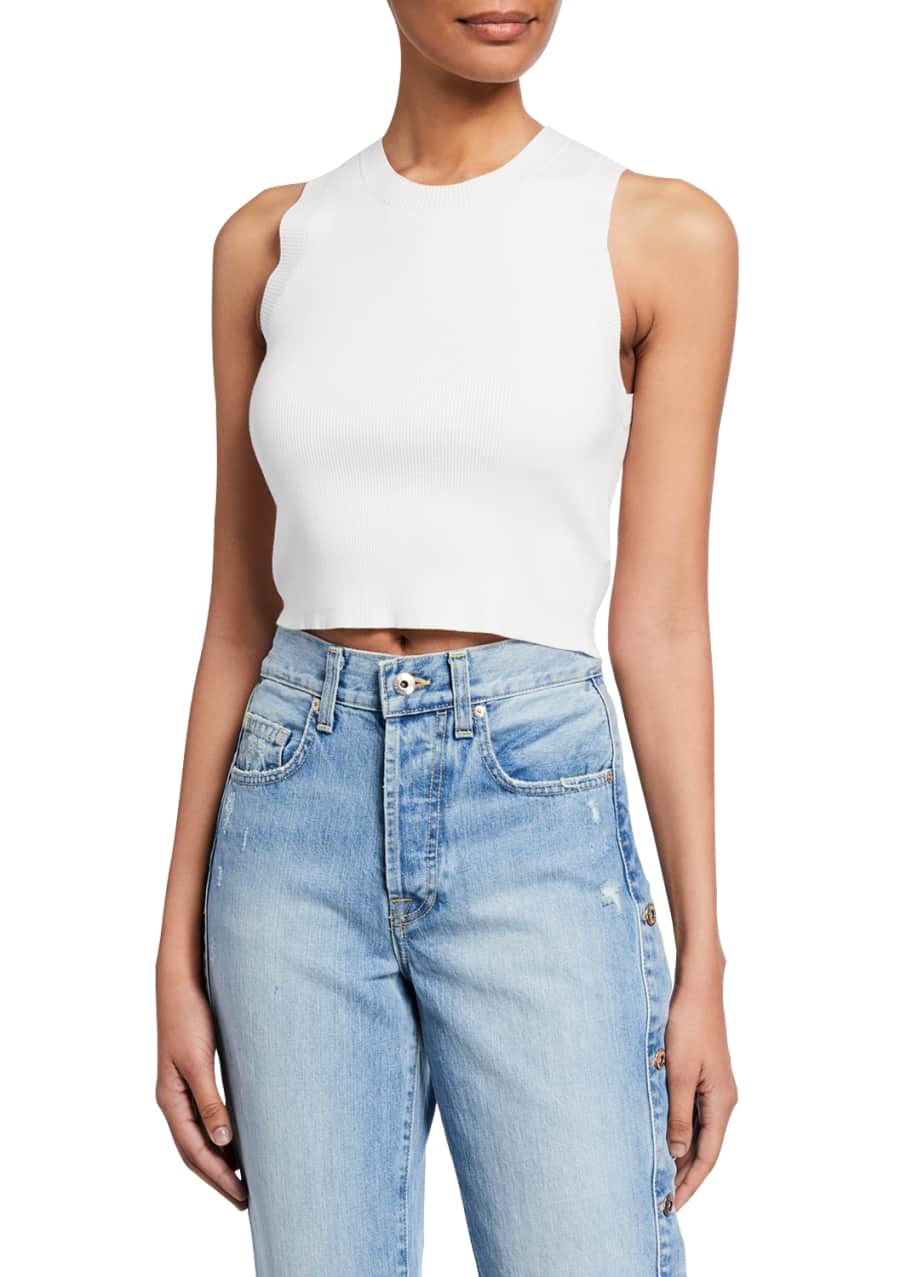 A.L.C. Nia Sleeveless Crop Top - Bergdorf Goodman