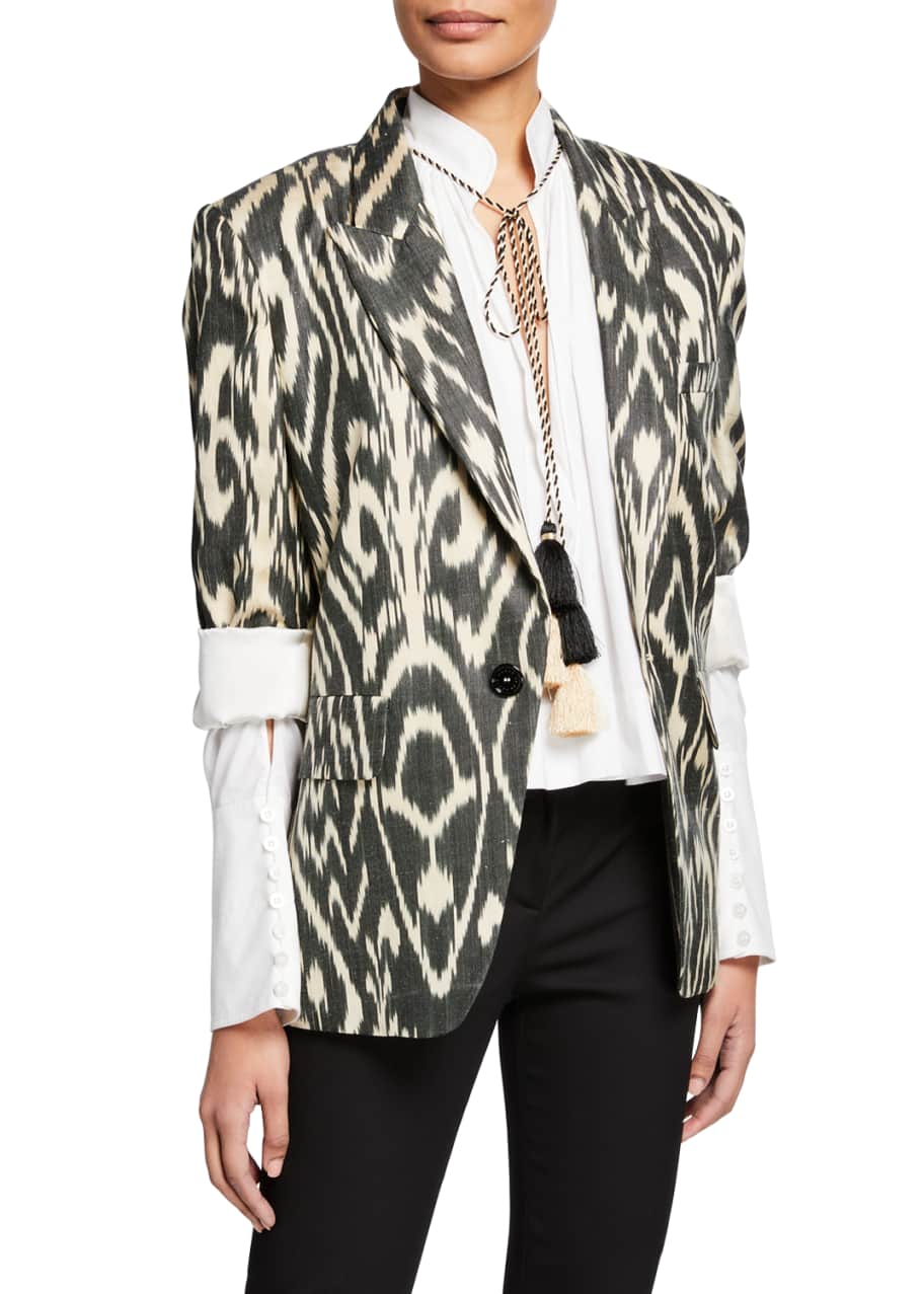 Ikat blazer sales