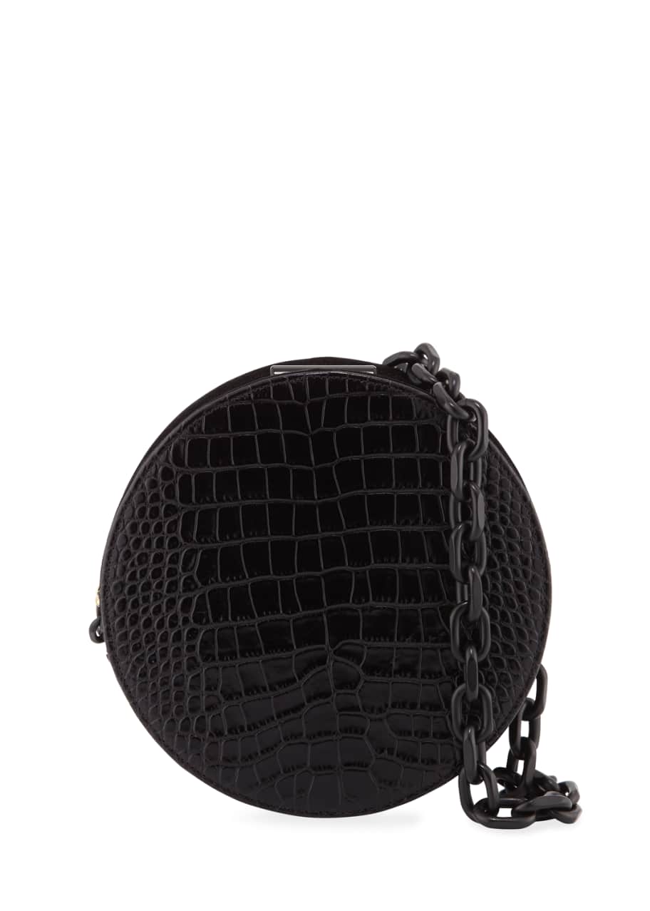 Pop Suki Stamped Croc Saturn Crossbody Bag Bergdorf Goodman