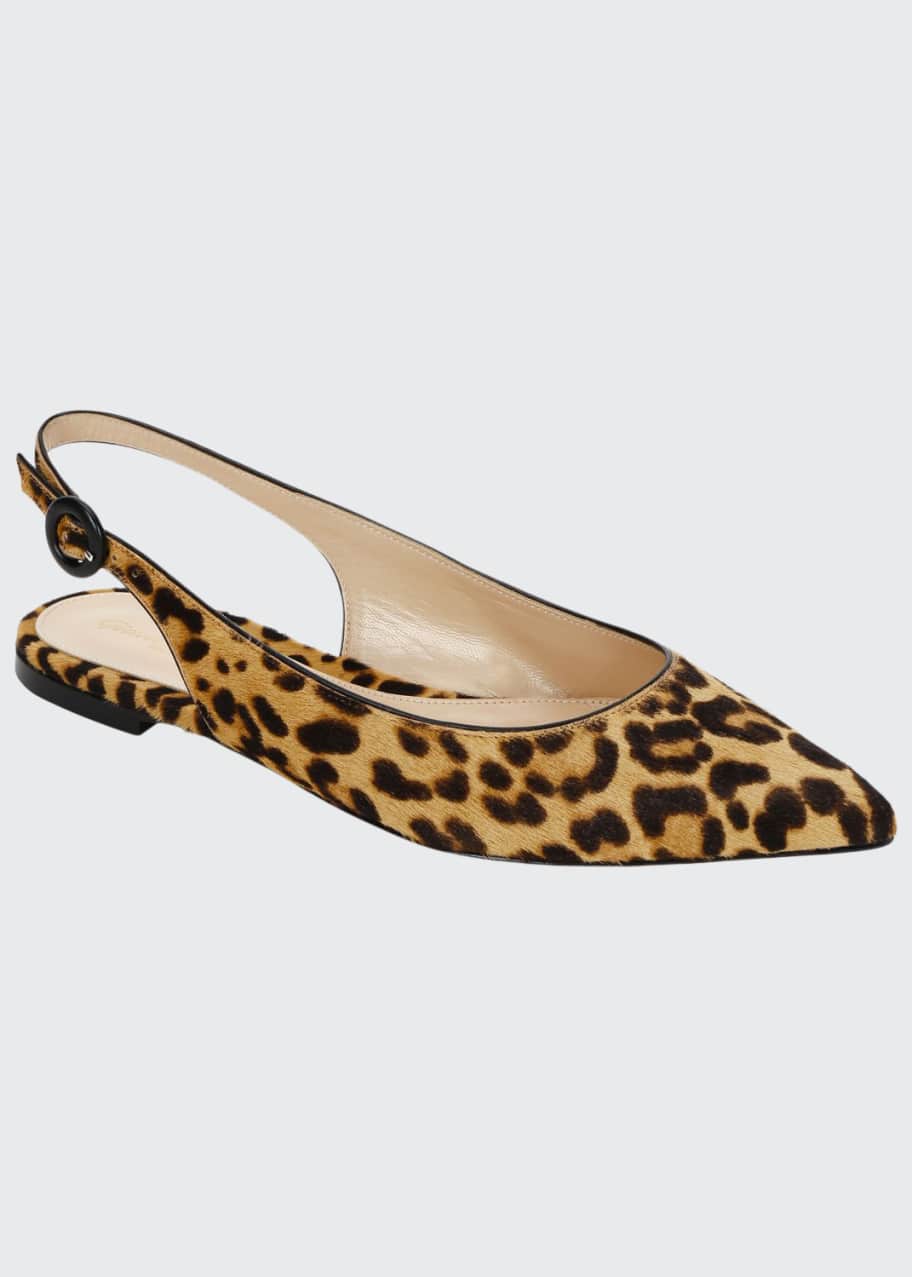gianvito rossi leopard flats