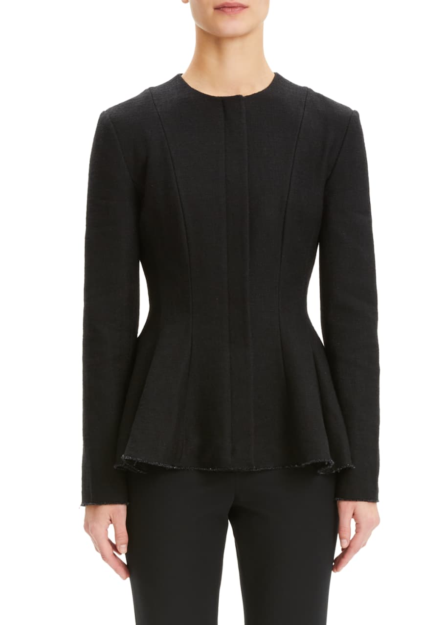 Theory Movement Collarless Peplum Jacket - Bergdorf Goodman