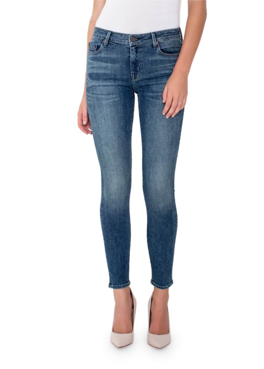 Image 1 of 1: Ava Mid-Rise Ankle Skinny Jeans