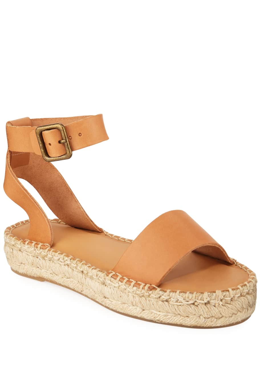 Image 1 of 1: Cadiz Leather Platform Sandals