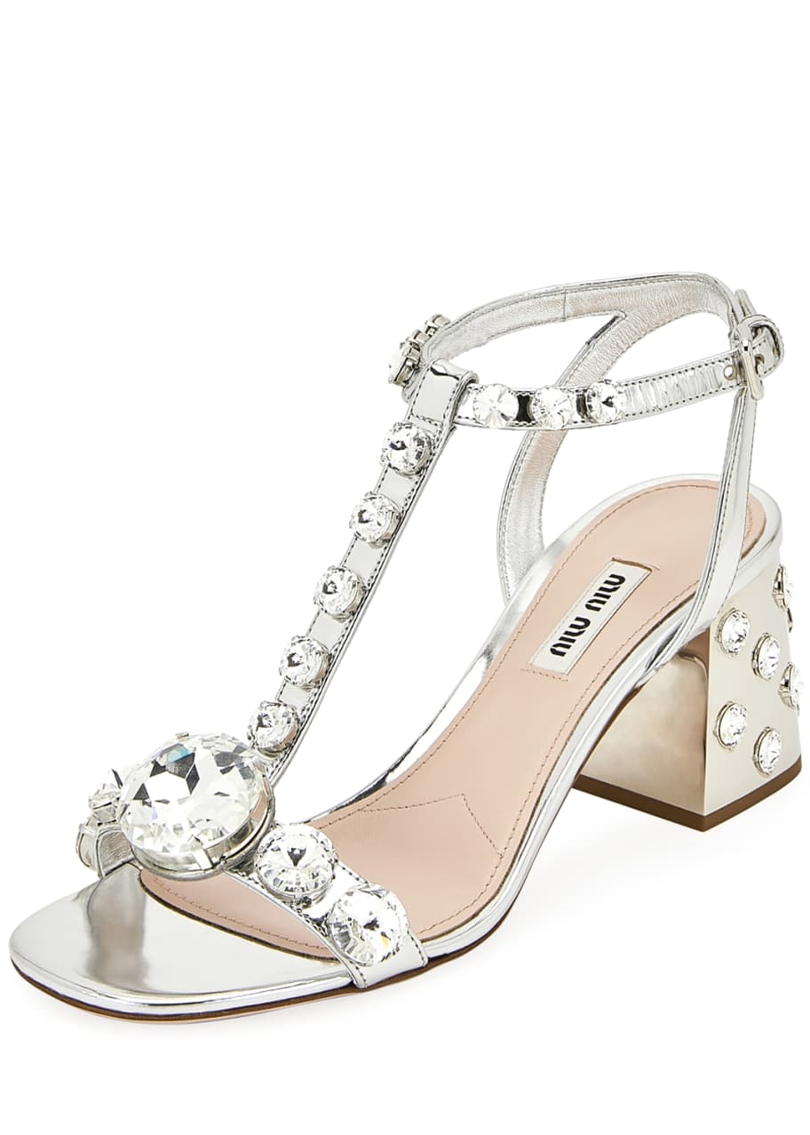 Rhinestone embellished sandals discount