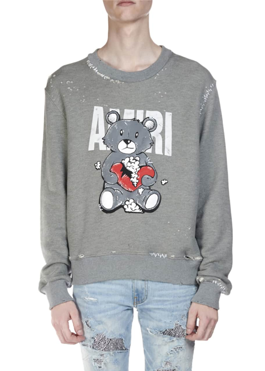 AMIRI アミリ Teddy Repair Crew Sweat スウェット10回未満の着用付属 ...