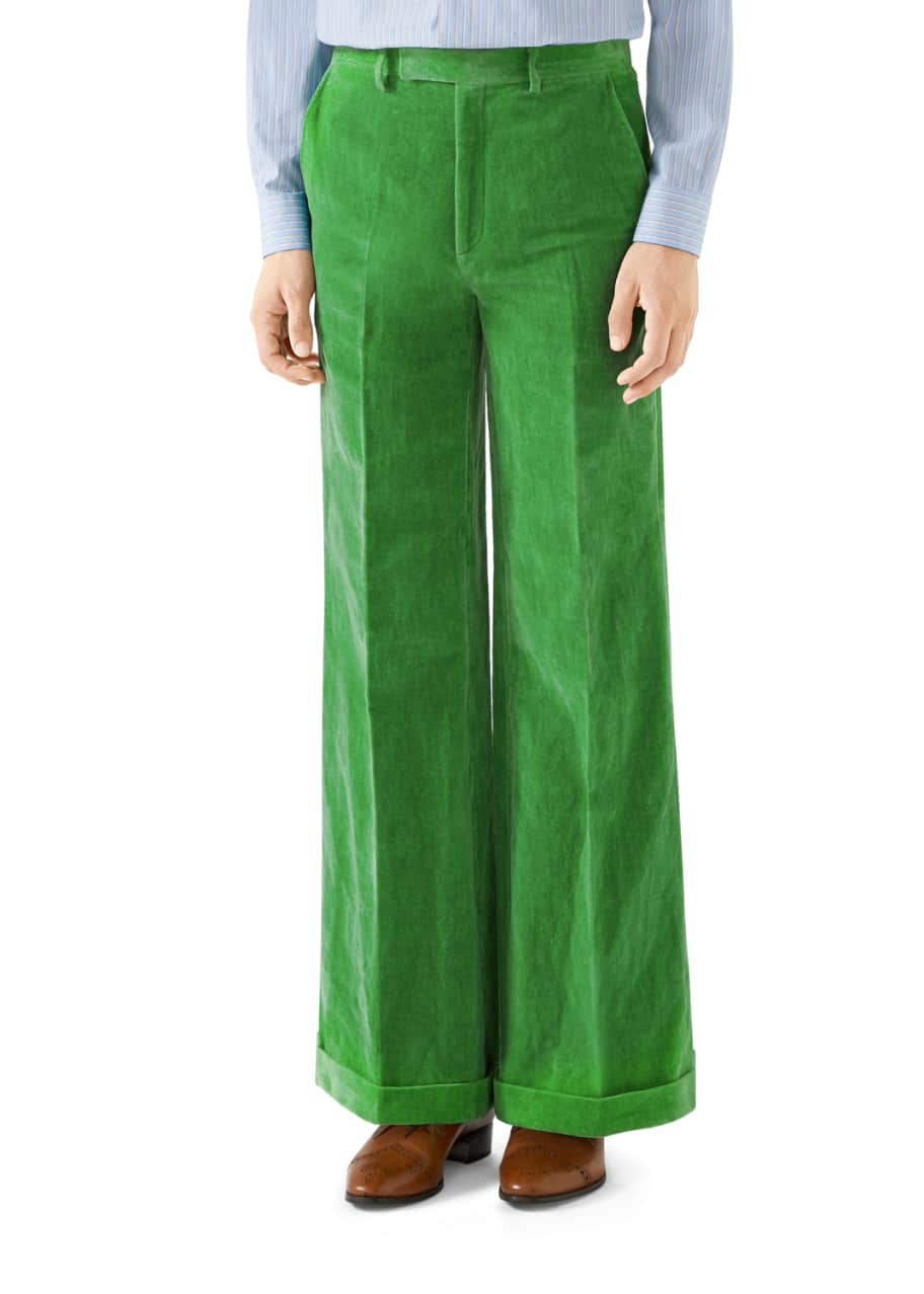 Gucci 1 velvet bell bottoms Clearance