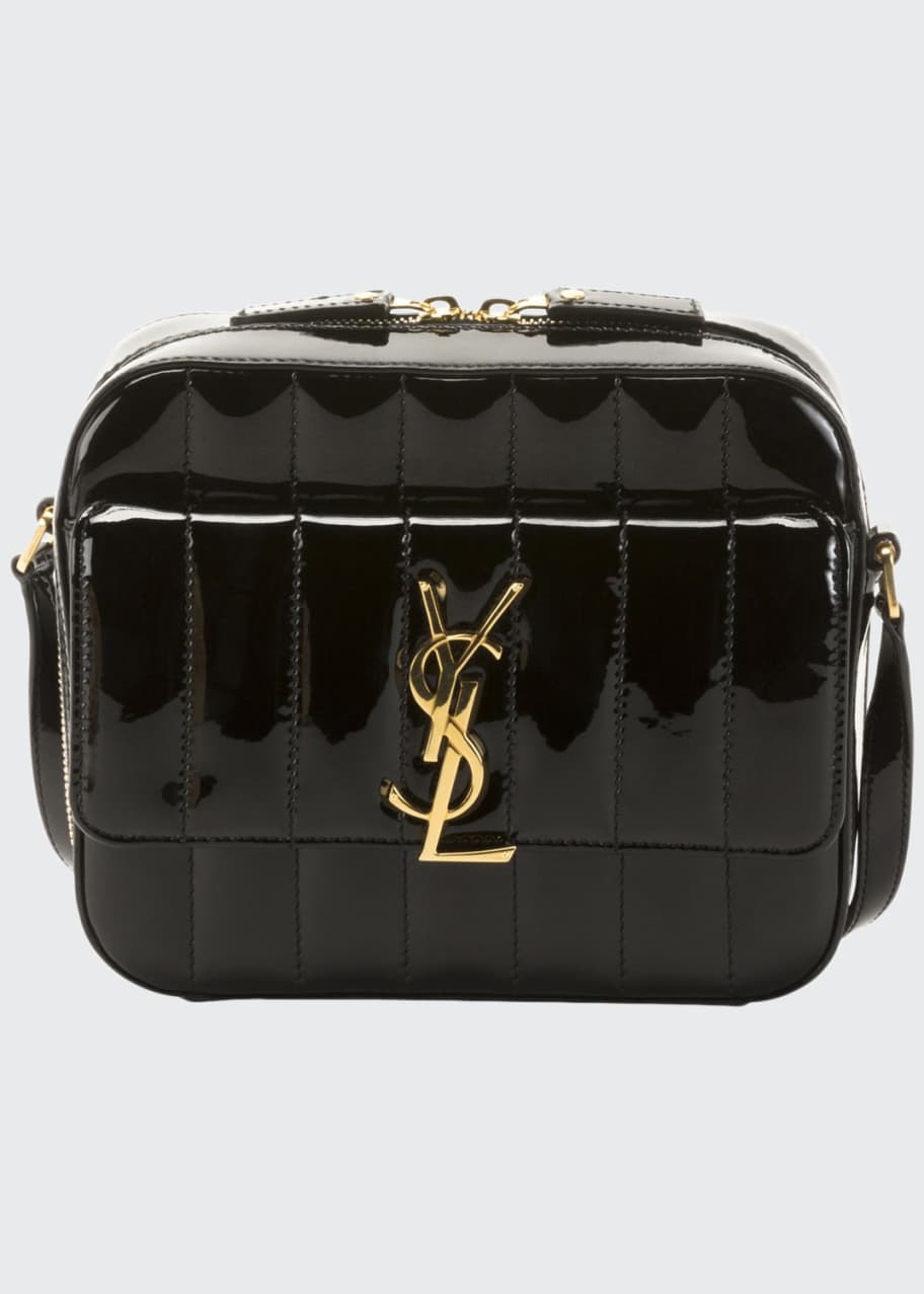 Saint laurent vicky quilted leather camera bag online
