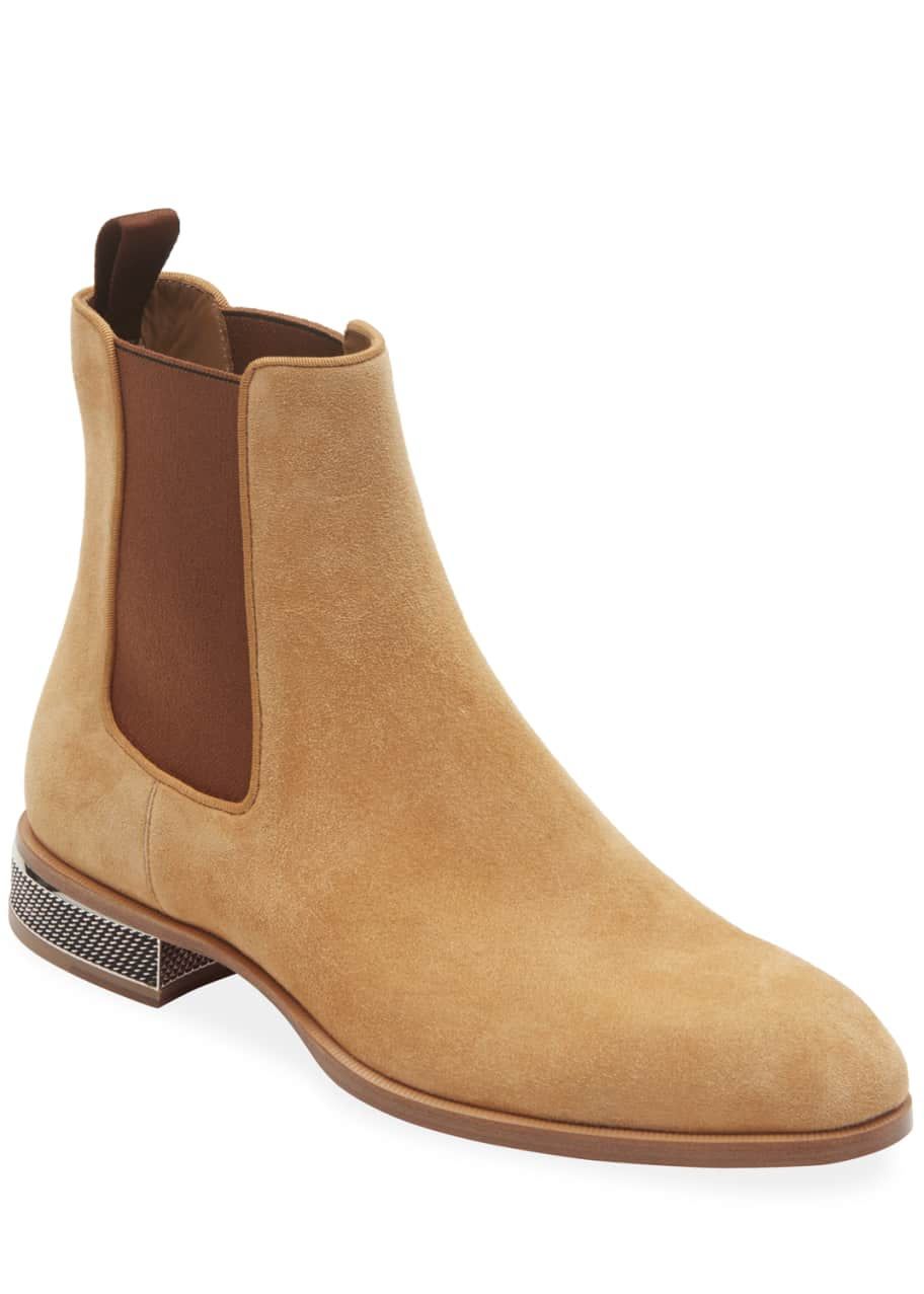 Christian Louboutin Men's Samsocool Red Sole Chelsea Boots - Bergdorf  Goodman