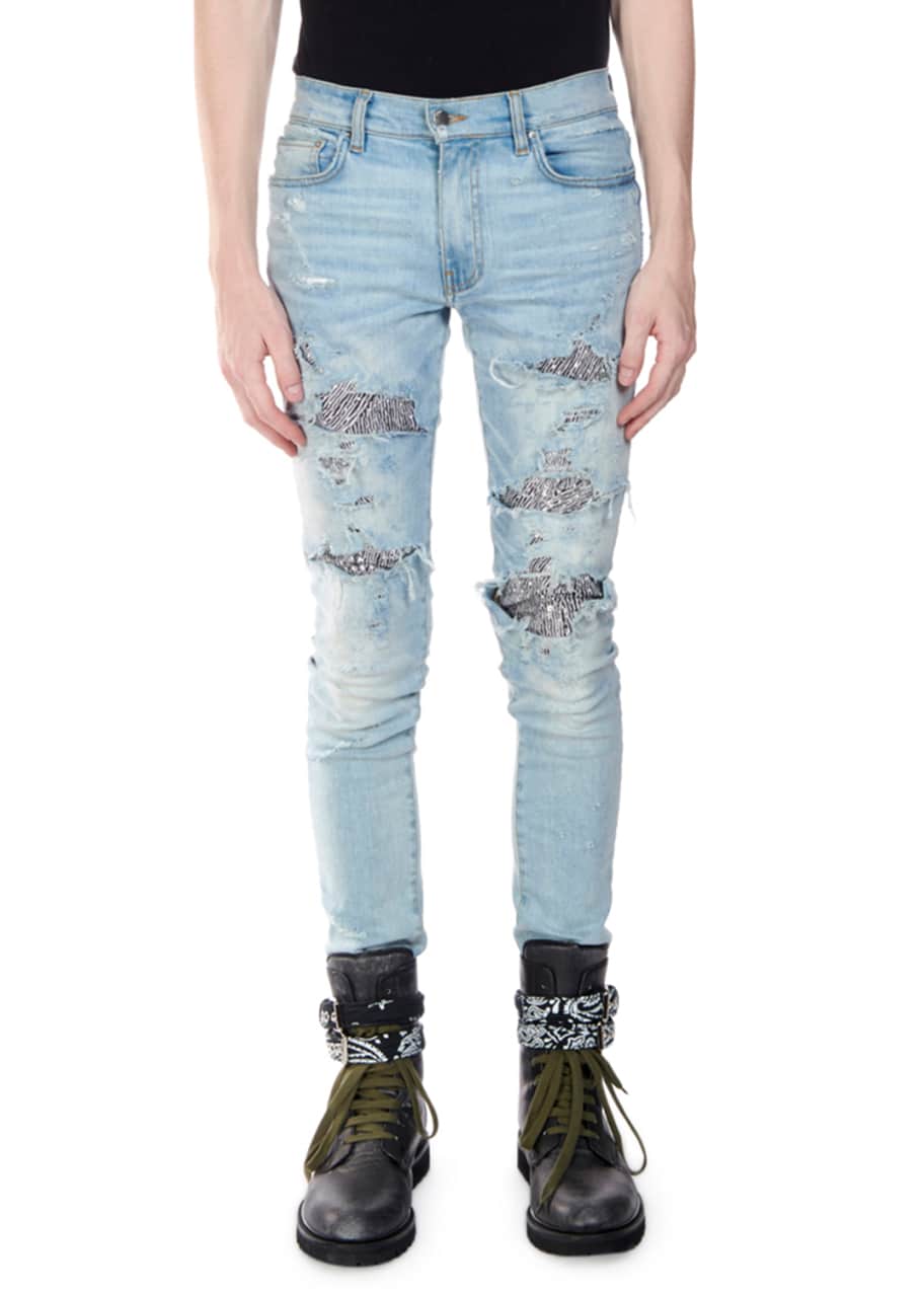 Amiri online zebra jeans