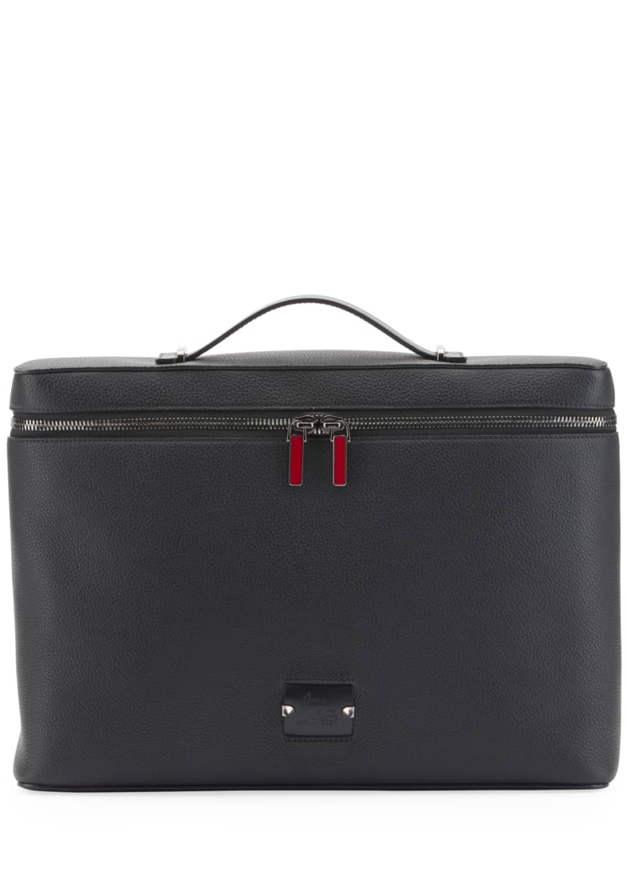Image 1 of 1: Men's Kypidoc Leather Top-Handle Briefcase