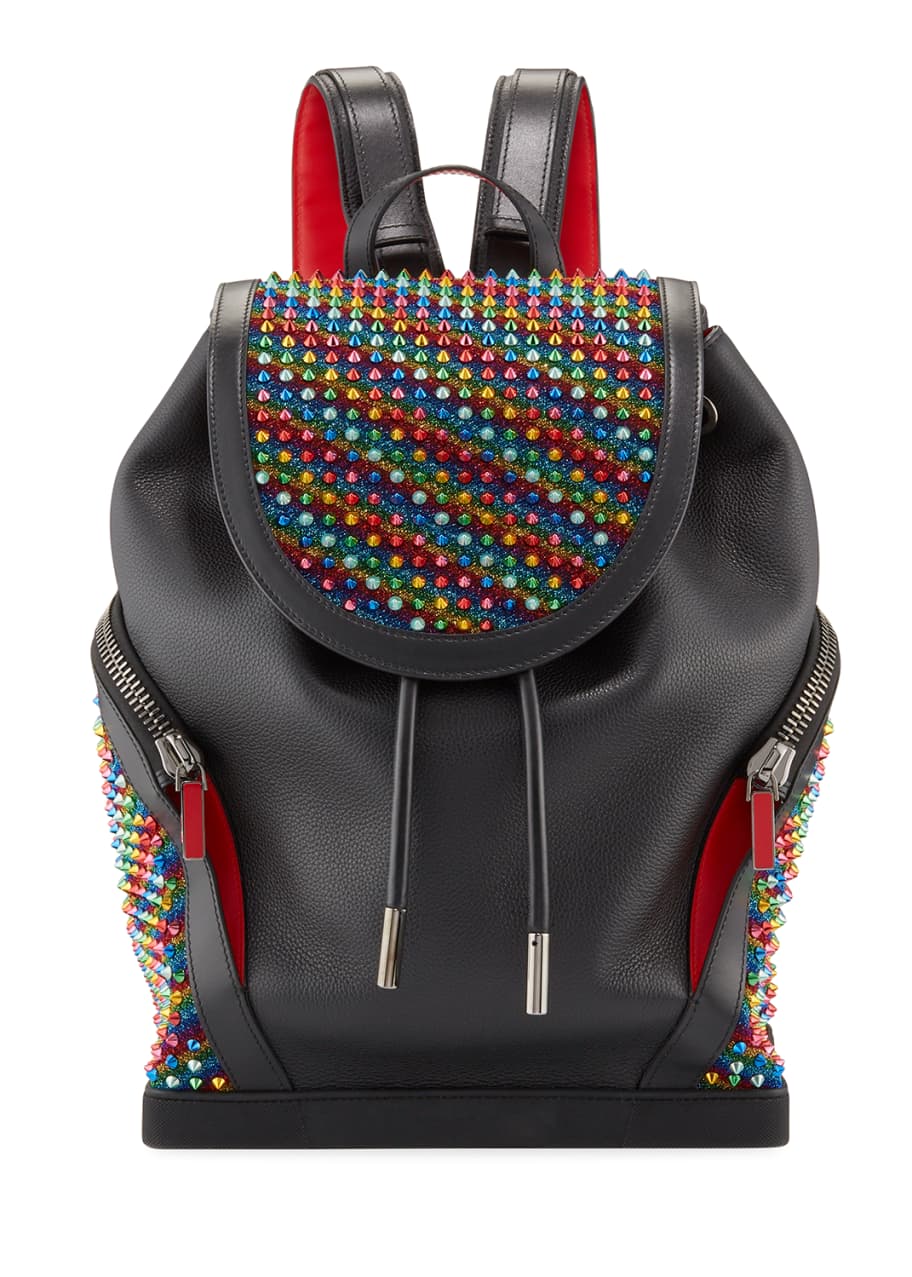 louboutin spike backpack