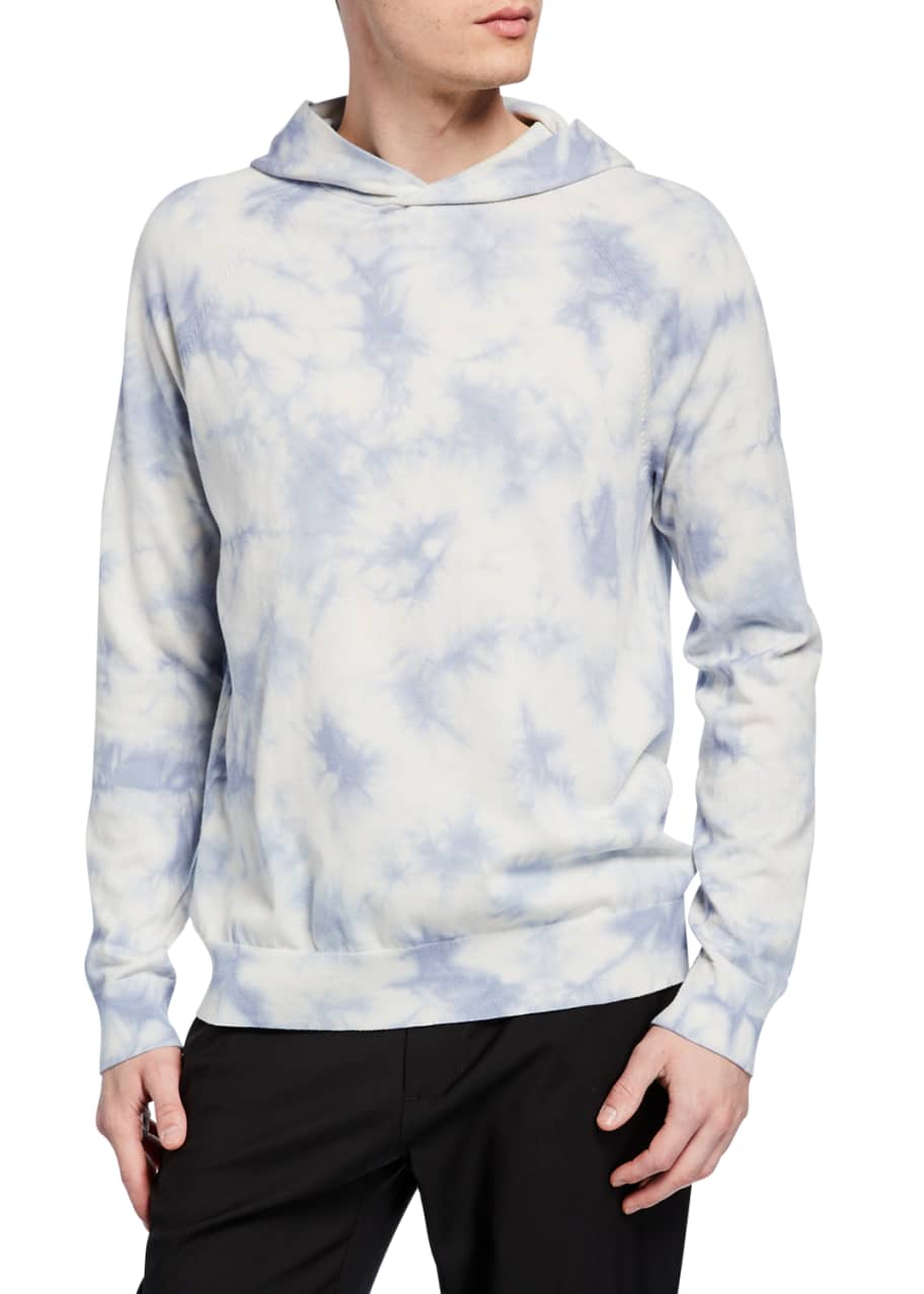 Men s Tie Dye Cotton Pullover Hoodie
