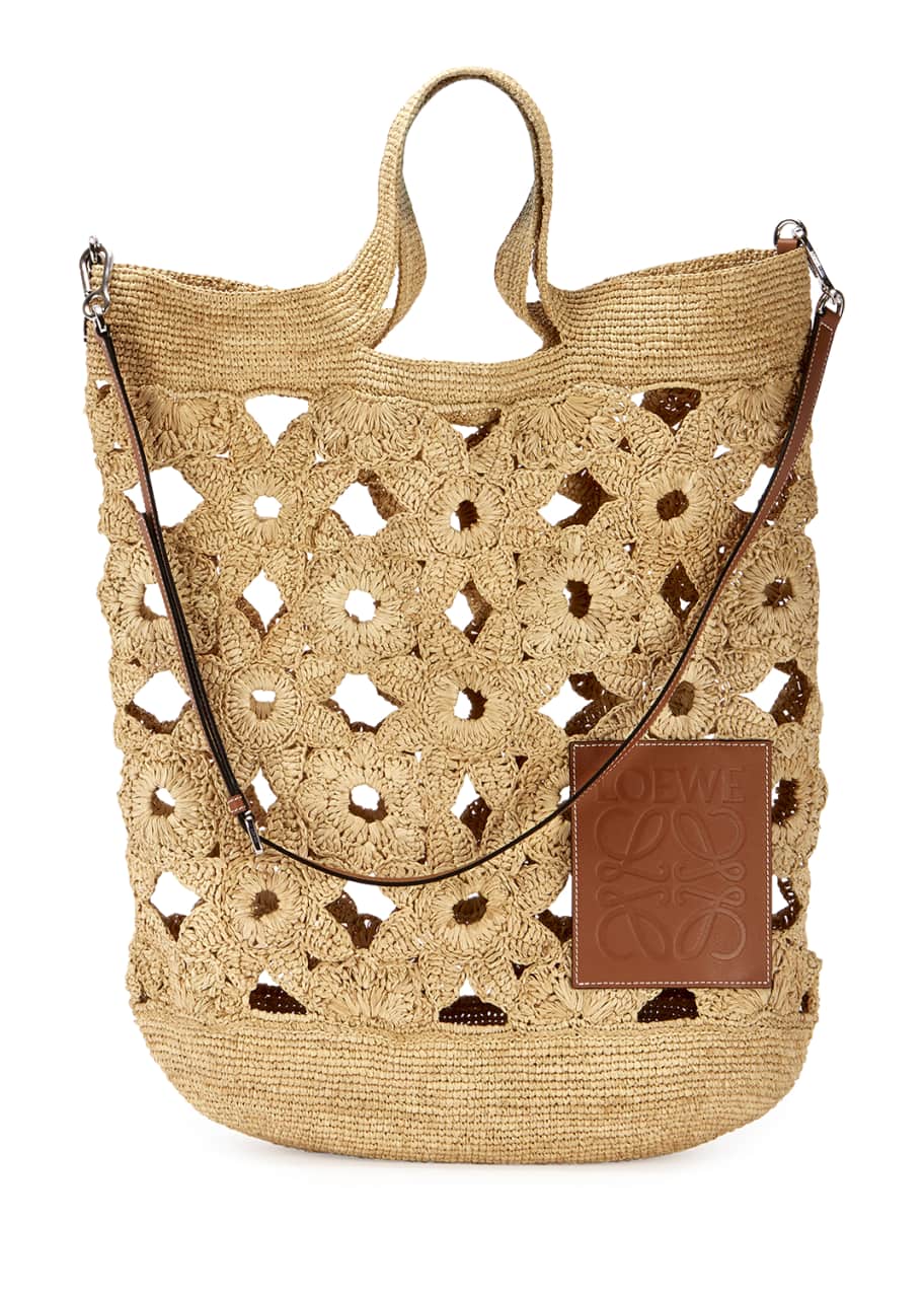 Loewe slit crochet bag online