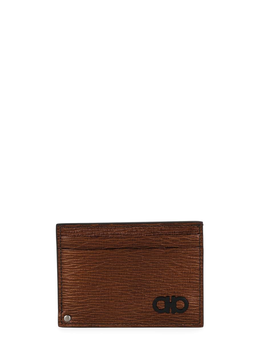 Image 1 of 1: Men's Revival Gancini Card Case with Pull-Out Window