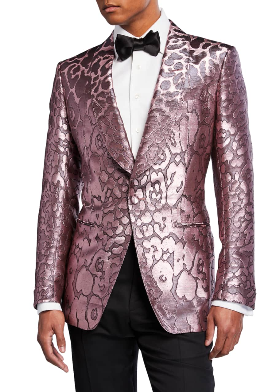 TOM FORD Men's Printed Satin Dinner Jacket - Bergdorf Goodman