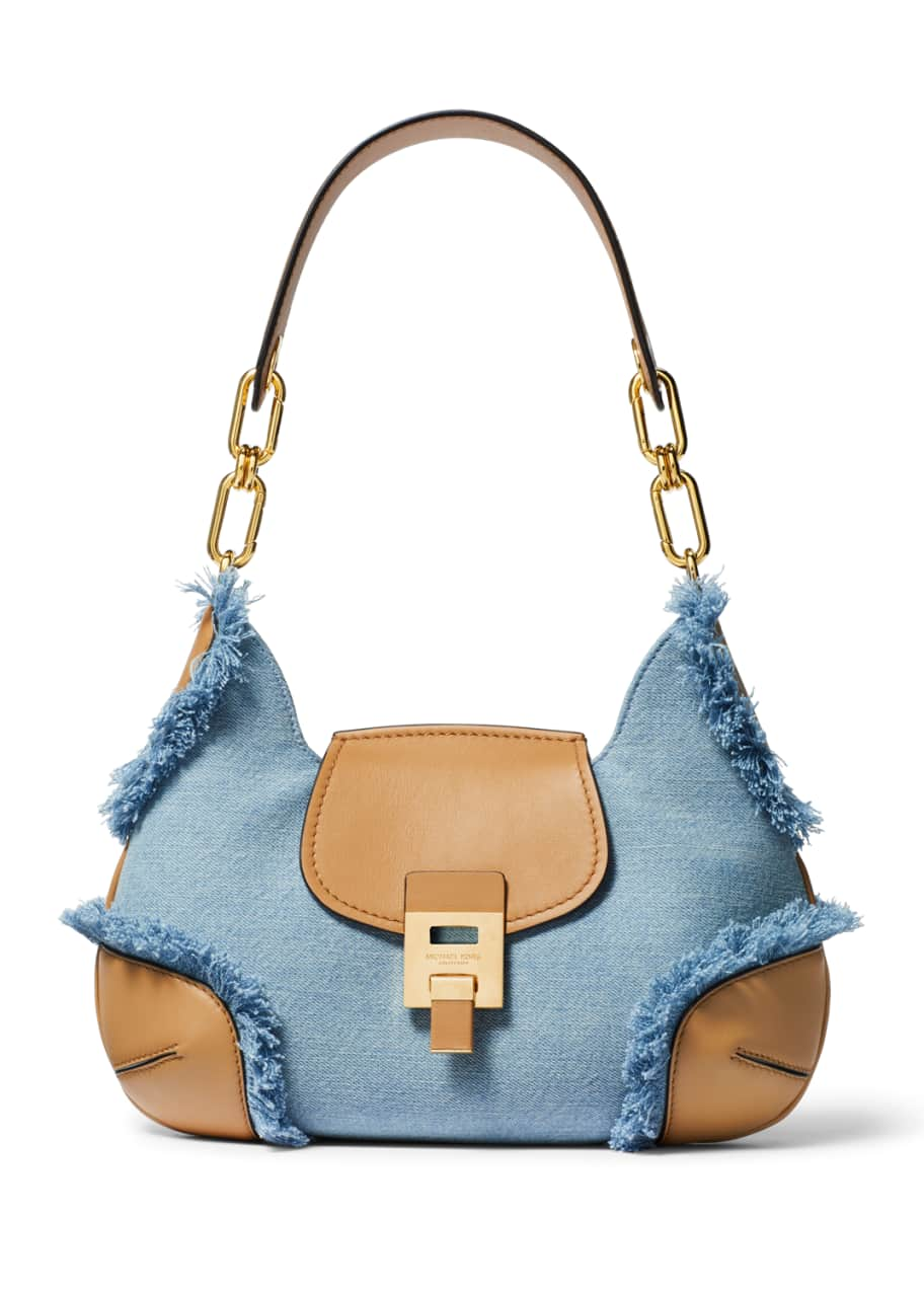 Michael Kors Bancroft Medium Chambray Shoulder Bag - Bergdorf Goodman