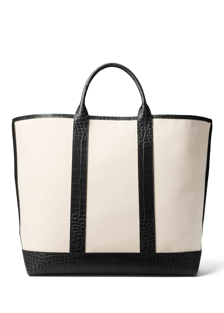 Michael Kors Collection Georgica Canvas Tote Bag - Bergdorf Goodman