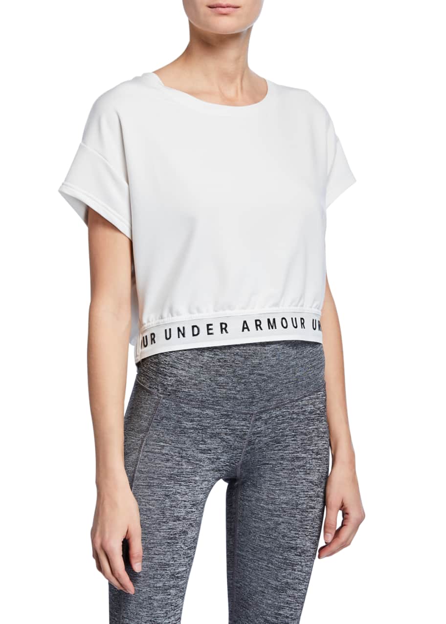 Under armour featherweight fleece crop hotsell