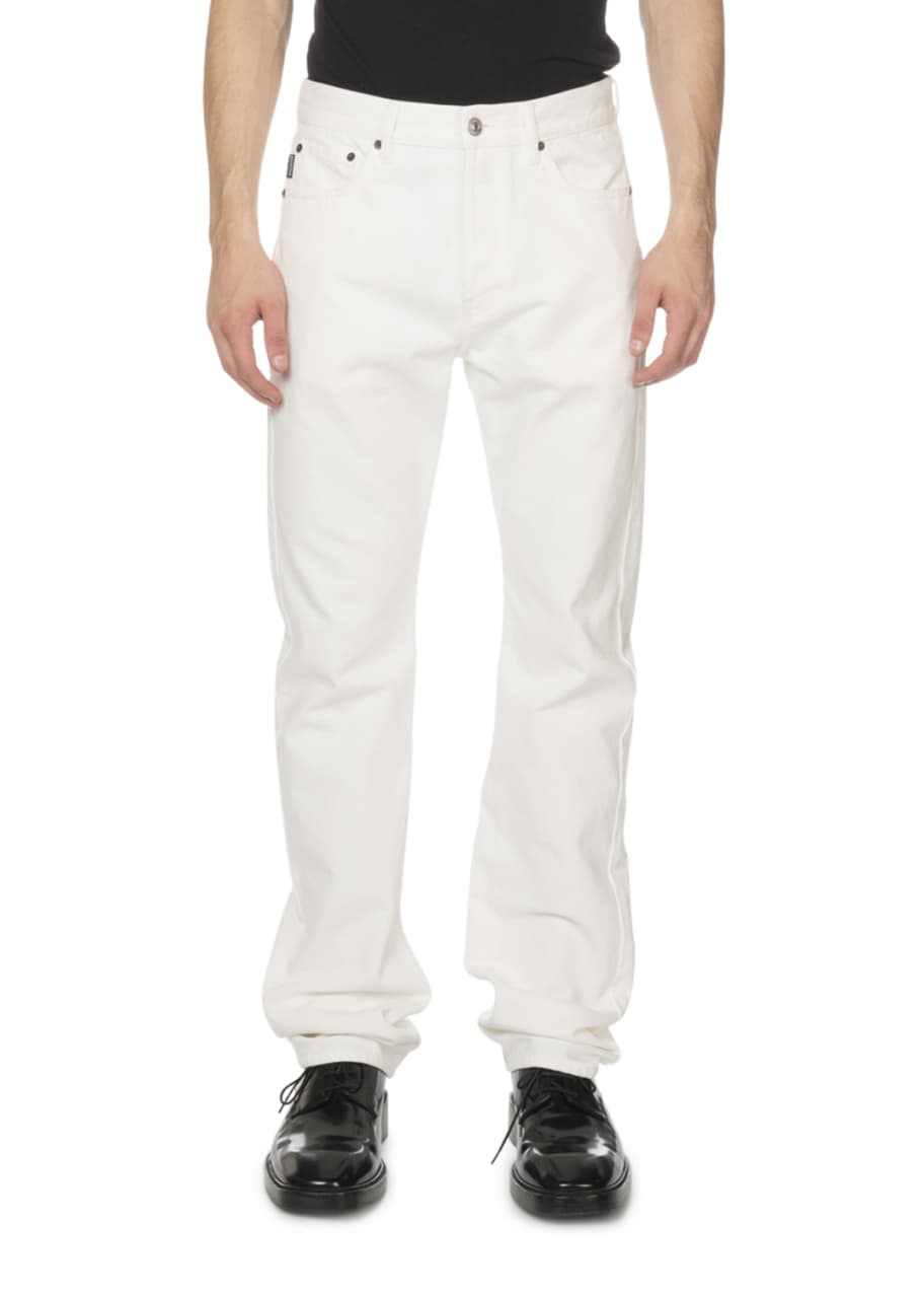 Balenciaga Men's Standard Fit Jeans, White - Bergdorf Goodman