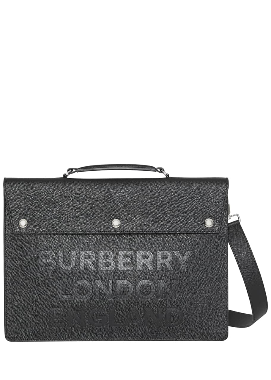 Burberry london leather briefcase on sale