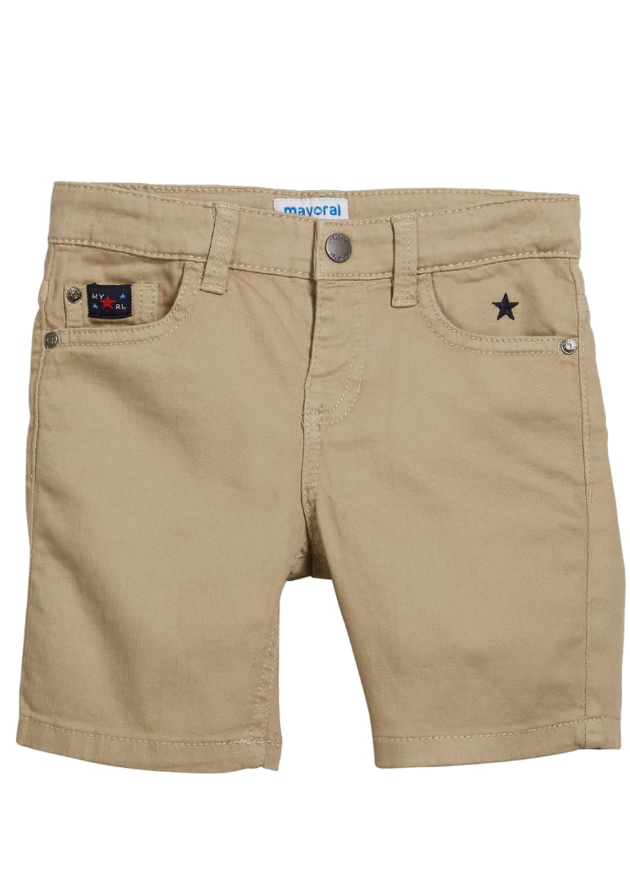 Image 1 of 1: Stretch Twill Shorts, Size 4-7