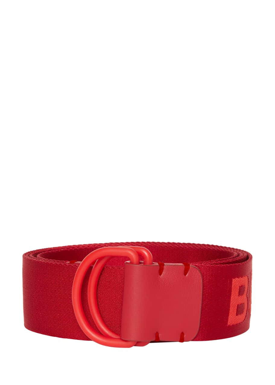 Burberry Men's Double D-Ring Nylon Belt - Bergdorf Goodman