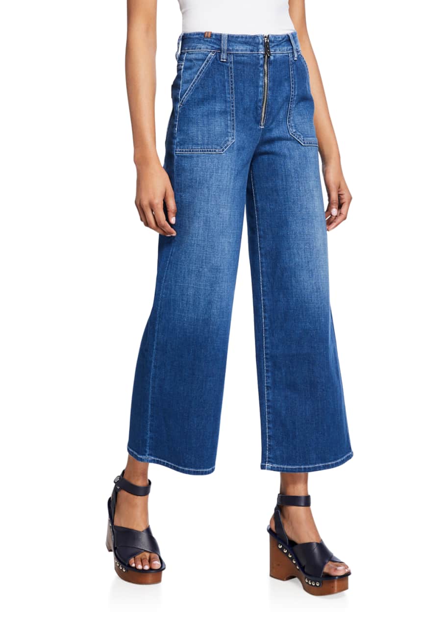 Atelier Notify Malia Cropped Wide-Leg Jeans - Bergdorf Goodman