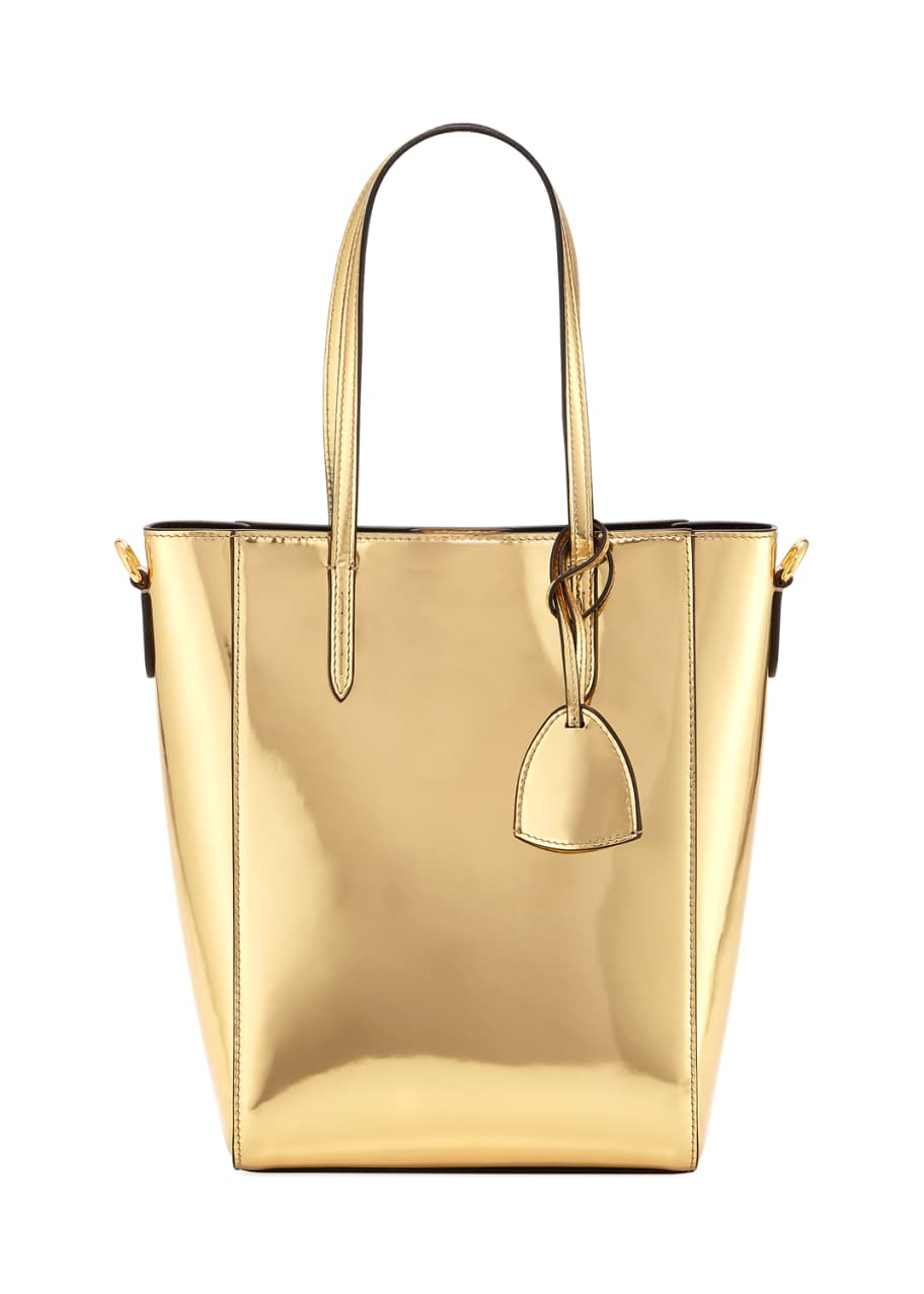 Ralph Lauren Metallic Patent Mini Modern Tote Bag Bergdorf Goodman