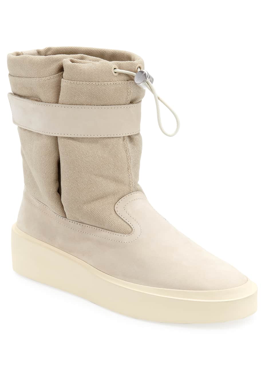 Fear of God Men's Ski Lounge Suede and Canvas Sneakers - Bergdorf Goodman