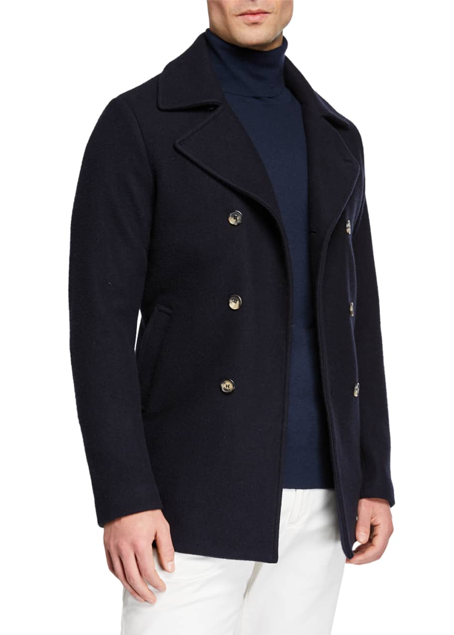 Cashmere peacoat mens store
