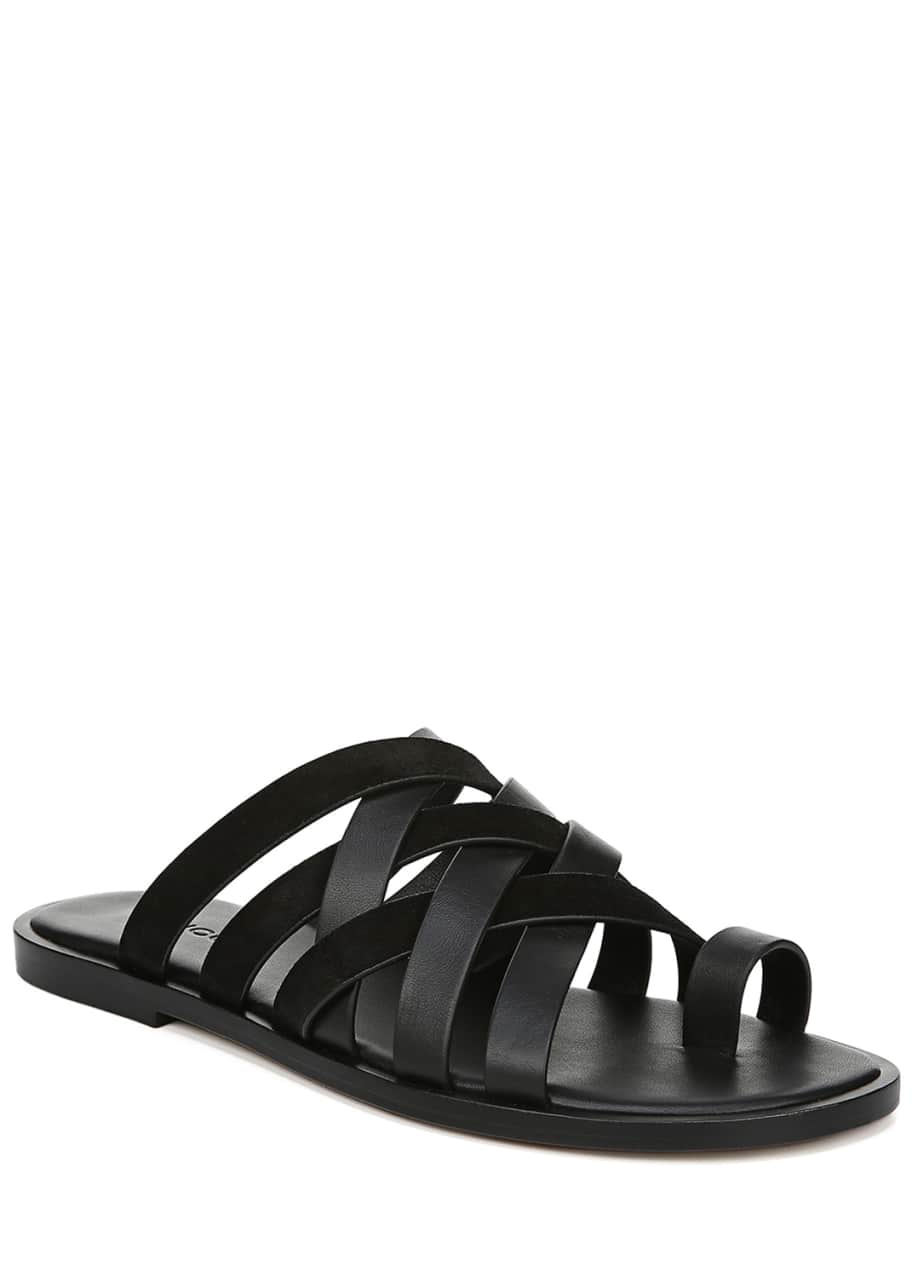 Vince Piers Leather Crisscross Sandals Bergdorf Goodman