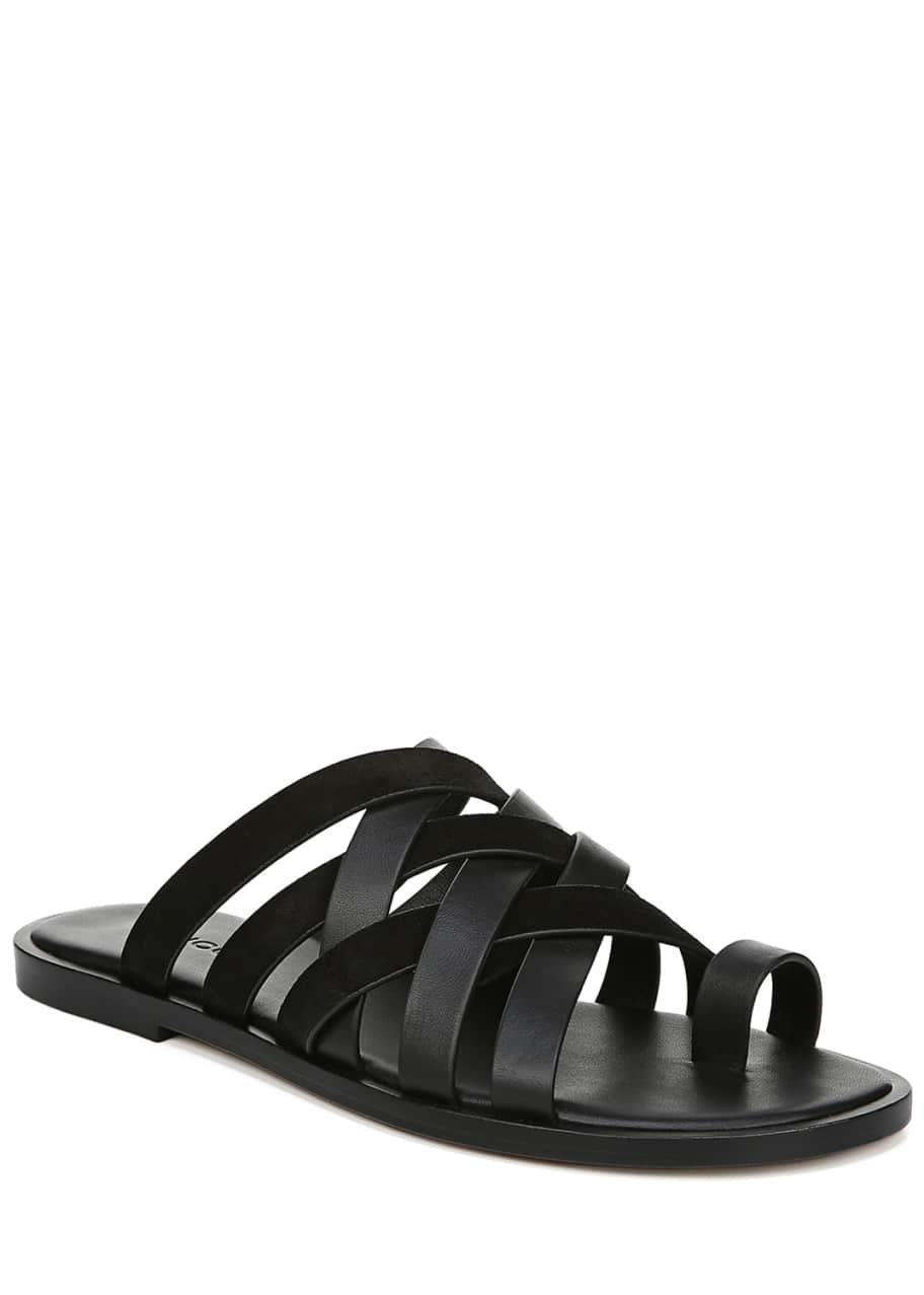 Vince Piers Leather Crisscross Sandals - Bergdorf Goodman