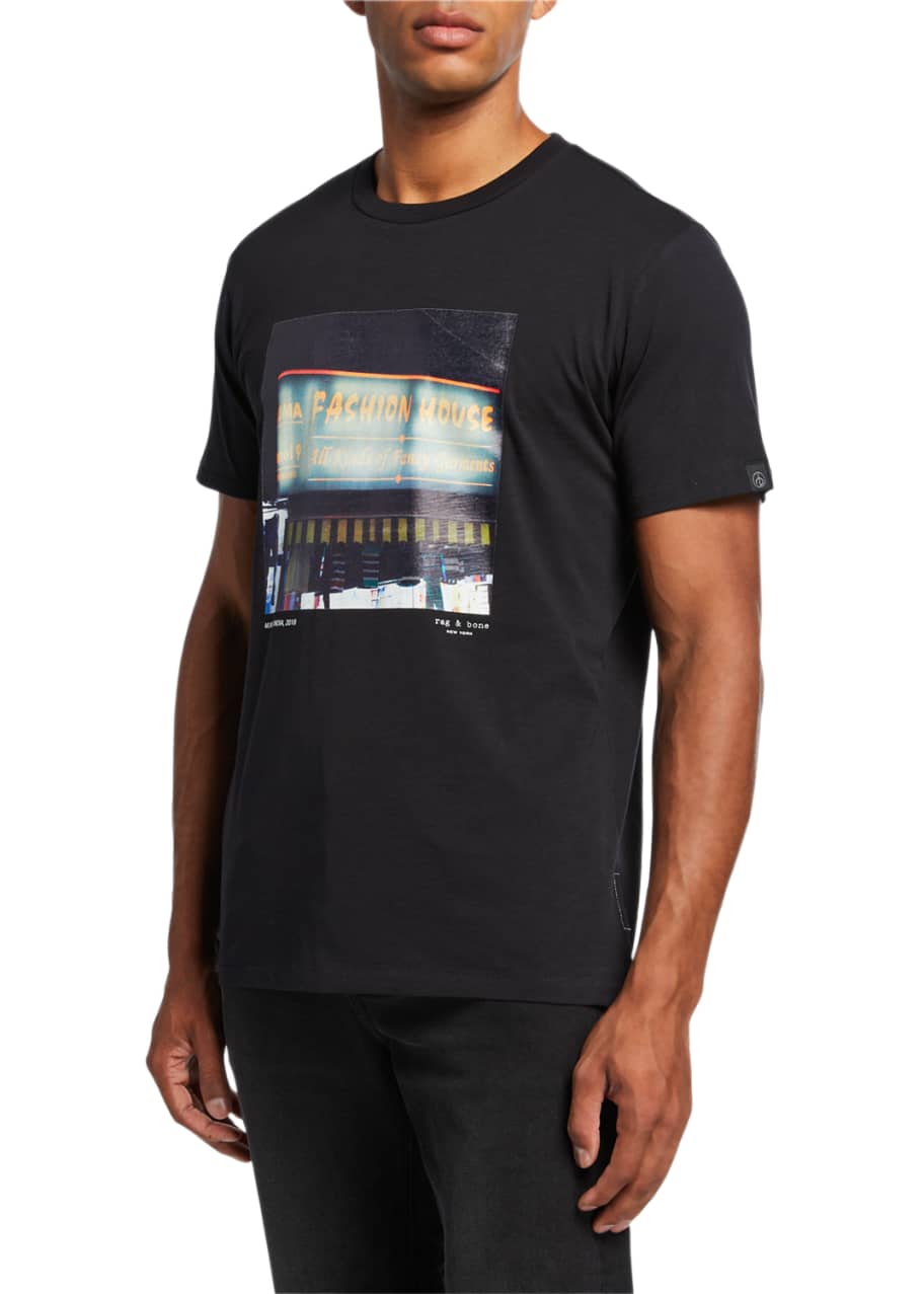 Image 1 of 1: Men's Fashion House Graphic T-Shirt