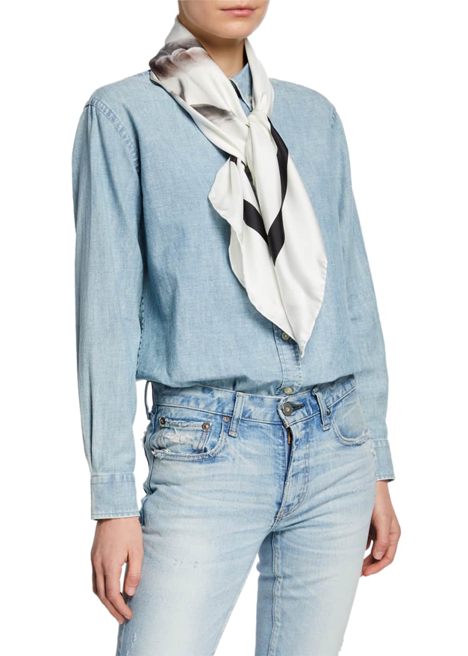 Burberry unicorn sale scarf